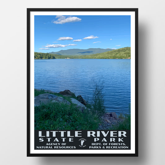 Little River State Park Poster - WPA (Waterbury Reservoir)