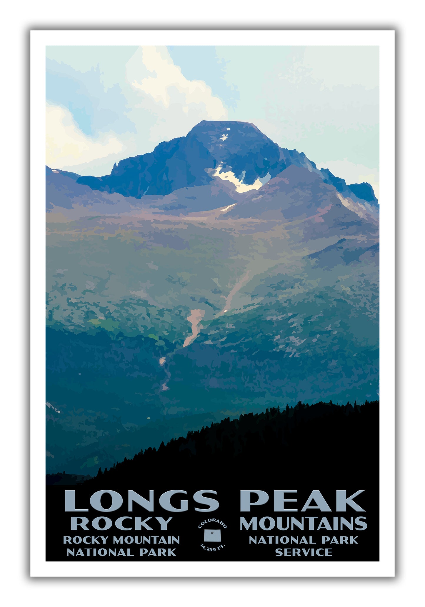 Longs Peak Poster - WPA