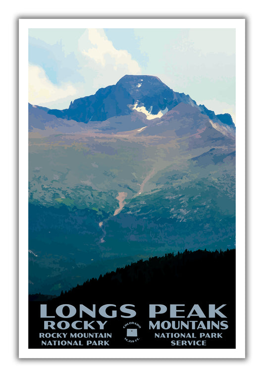 Longs Peak Poster - WPA