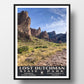 Lost Dutchman State Park Poster-WPA (Path with Blue Sky)