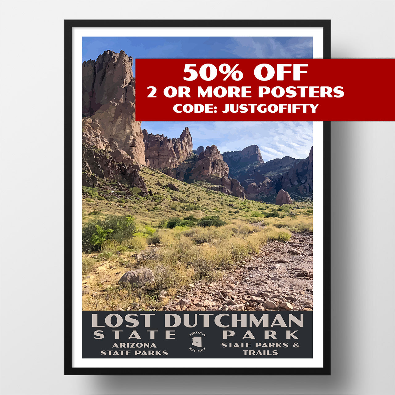 Lost Dutchman State Park poster