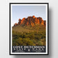 Lost Dutchman State Park Poster-WPA (Superstitions at Sunset)