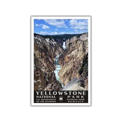 Yellowstone National Park Poster-WPA (Yellowstone Falls)