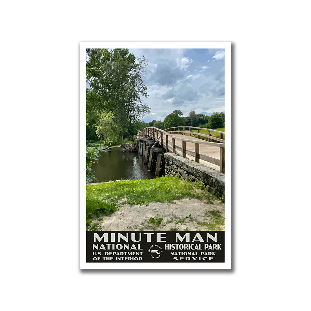 Minute Man National Historical Park Poster - WPA (North Bridge)