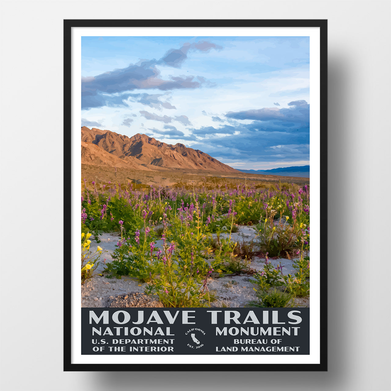 Mojave Trails National Monument Poster-WPA (Mojave Trails)