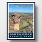 Smith Rock State Park Poster - WPA (Monkey Face) - OPF