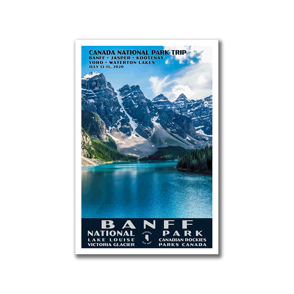 Banff Naitonal Park Poster Personalized