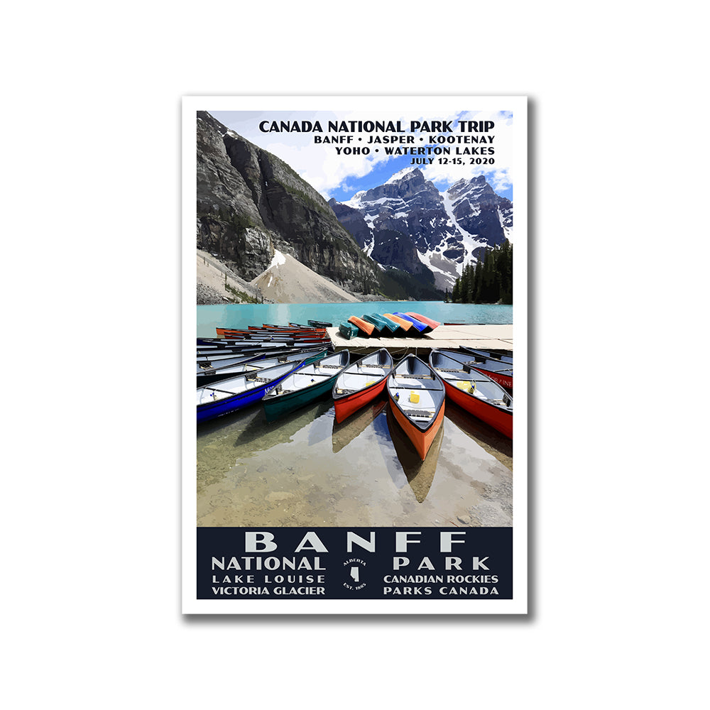 Banff Naitonal Park Poster Personalized