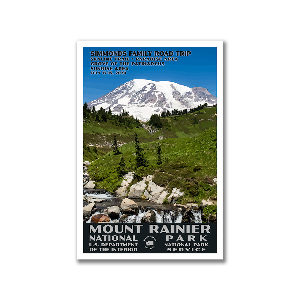 Mount Rainier National Park Poster