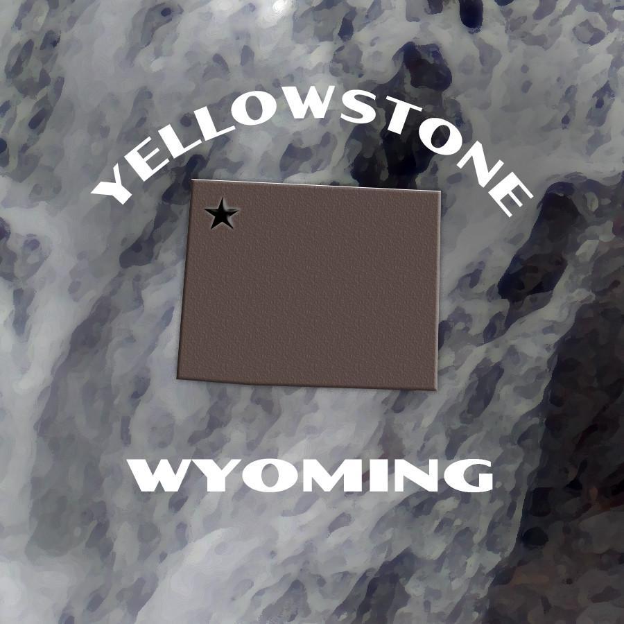 Yellowstone National Park Poster-Mystic Falls