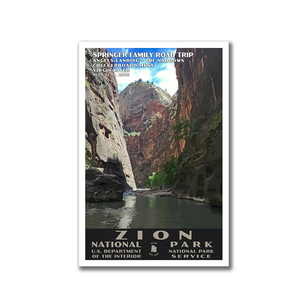 Zion National Park Poster