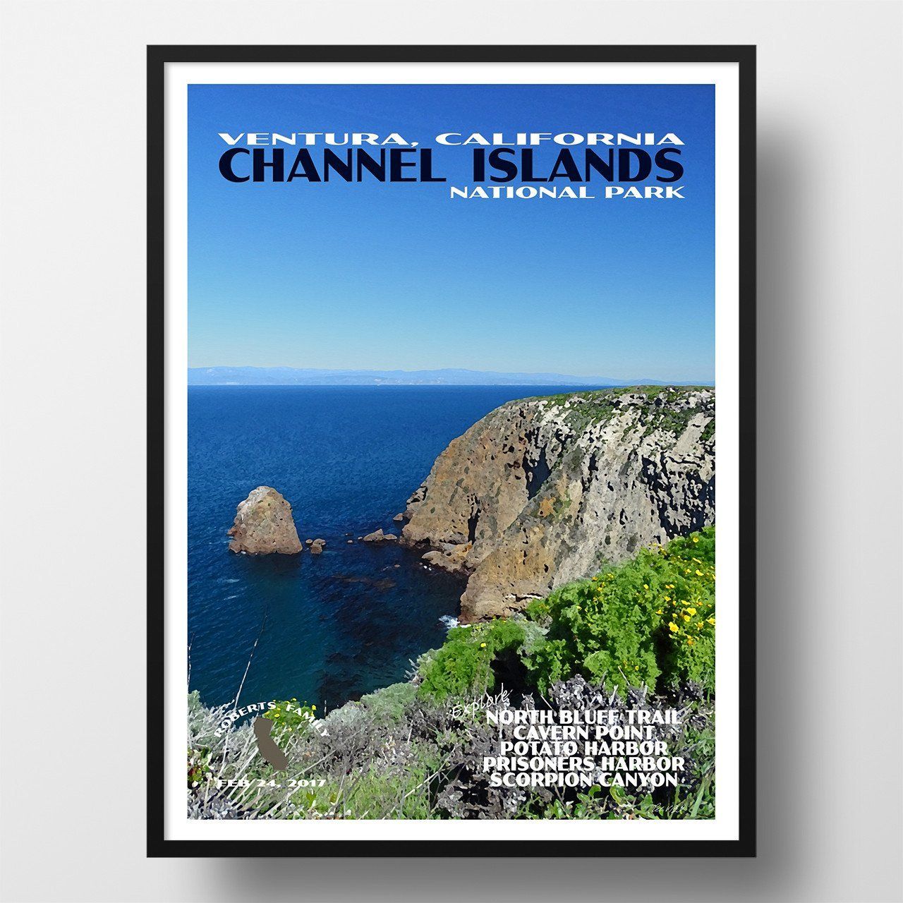 Channel Islands National Park Poster-Channel Islands (Personalized)