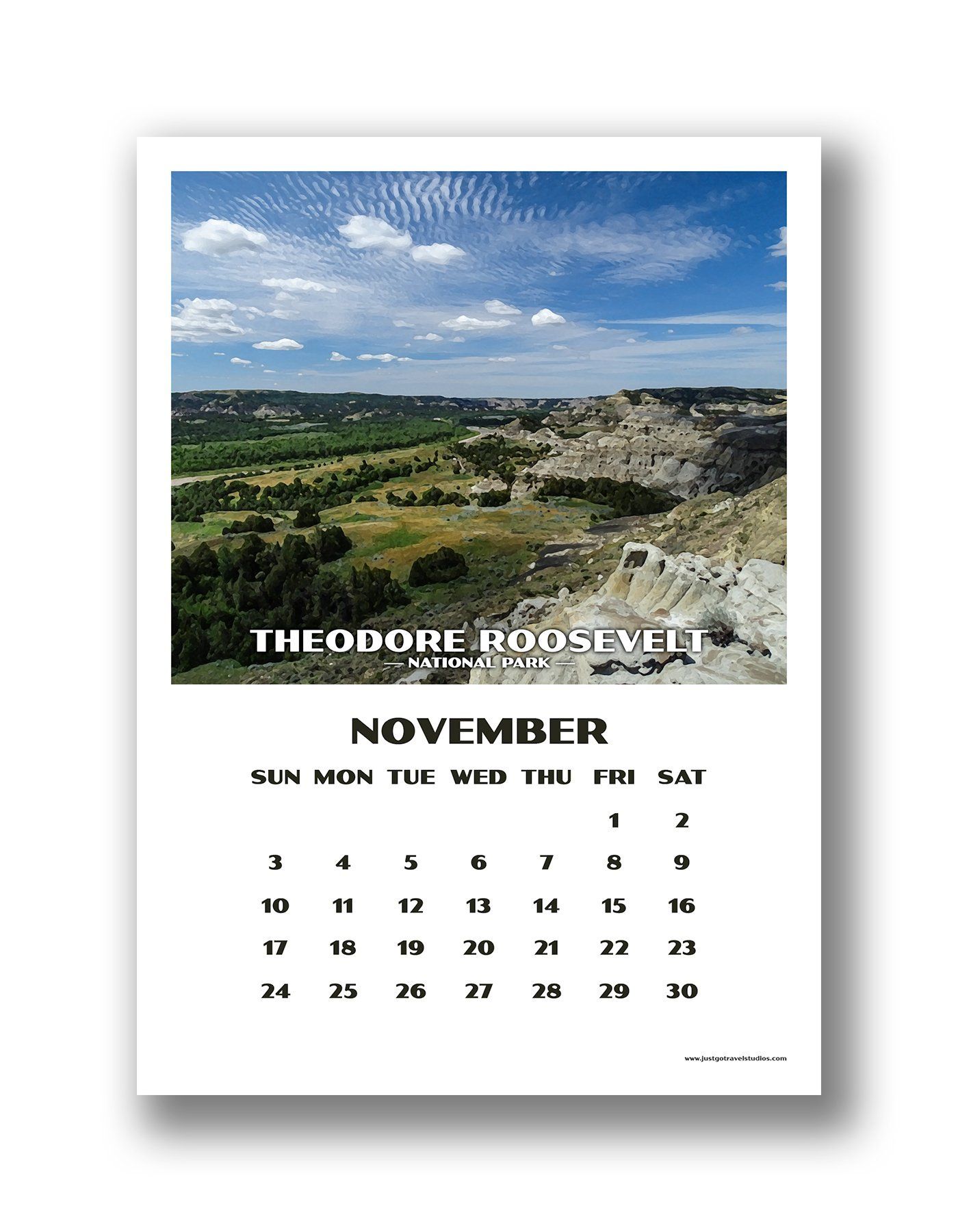 National Park Calendar (12 month) - 2019