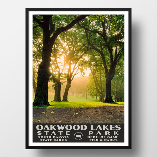 Oakwood Lakes State Park Poster-WPA (Path)