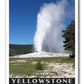Yellowstone National Park Poster of Old Faithful (WPA Style)