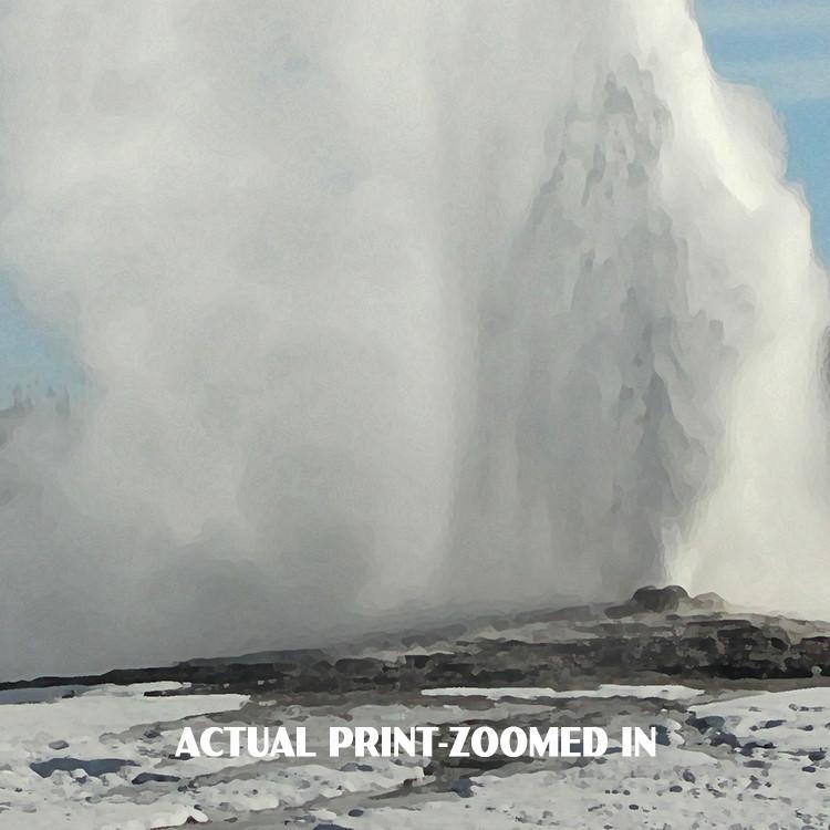 Yellowstone National Park Poster-Old Faithful
