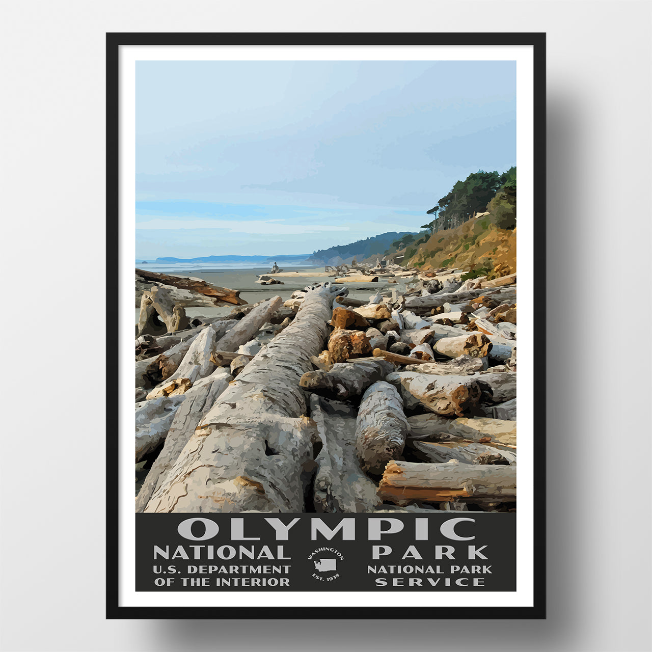 Olympic National Park poster Kalaloch Beach