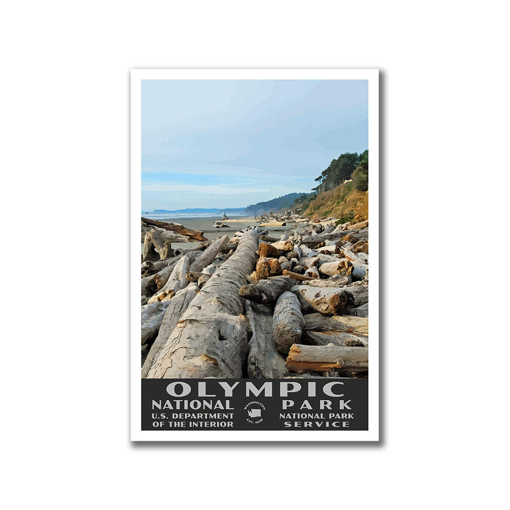 Olympic National Park poster Kalaloch Beach