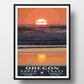 Oregon Coast Sunset Poster
