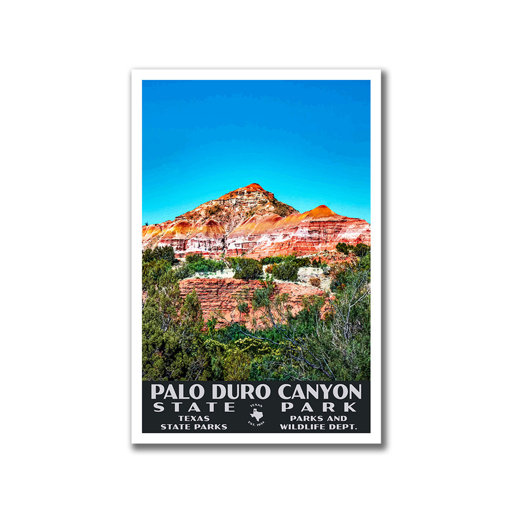 Palo Duro Canyon State Park Poster-WPA (Capitol Peak)