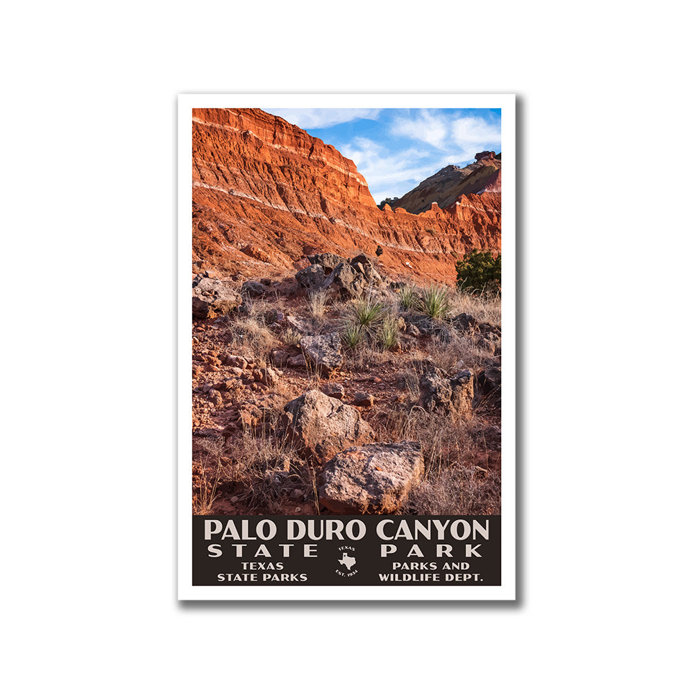 Palo Duro Canyon State Park Poster-WPA (Inside Canyon)