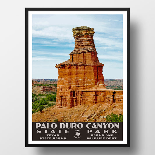 Palo Duro Canyon State Park Poster-WPA (Lighthouse)