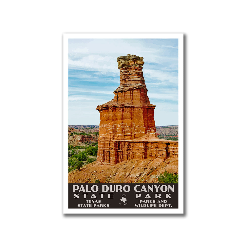 Palo Duro Canyon State Park Poster-WPA (Lighthouse)
