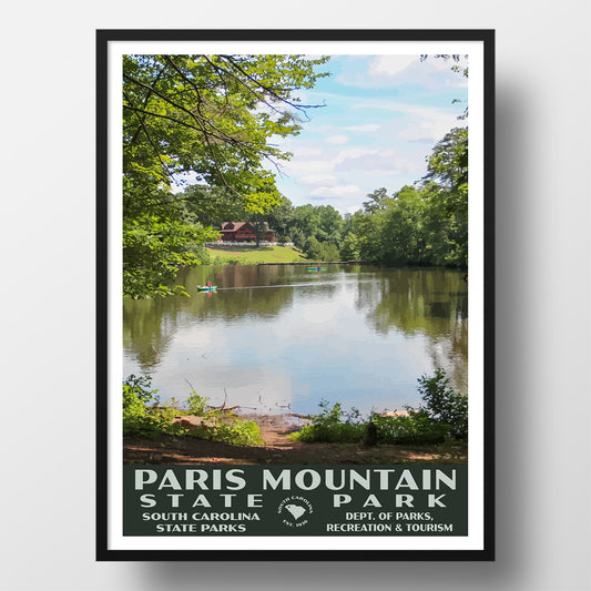 Paris Mountain State Park Poster - WPA (Lake Placid)