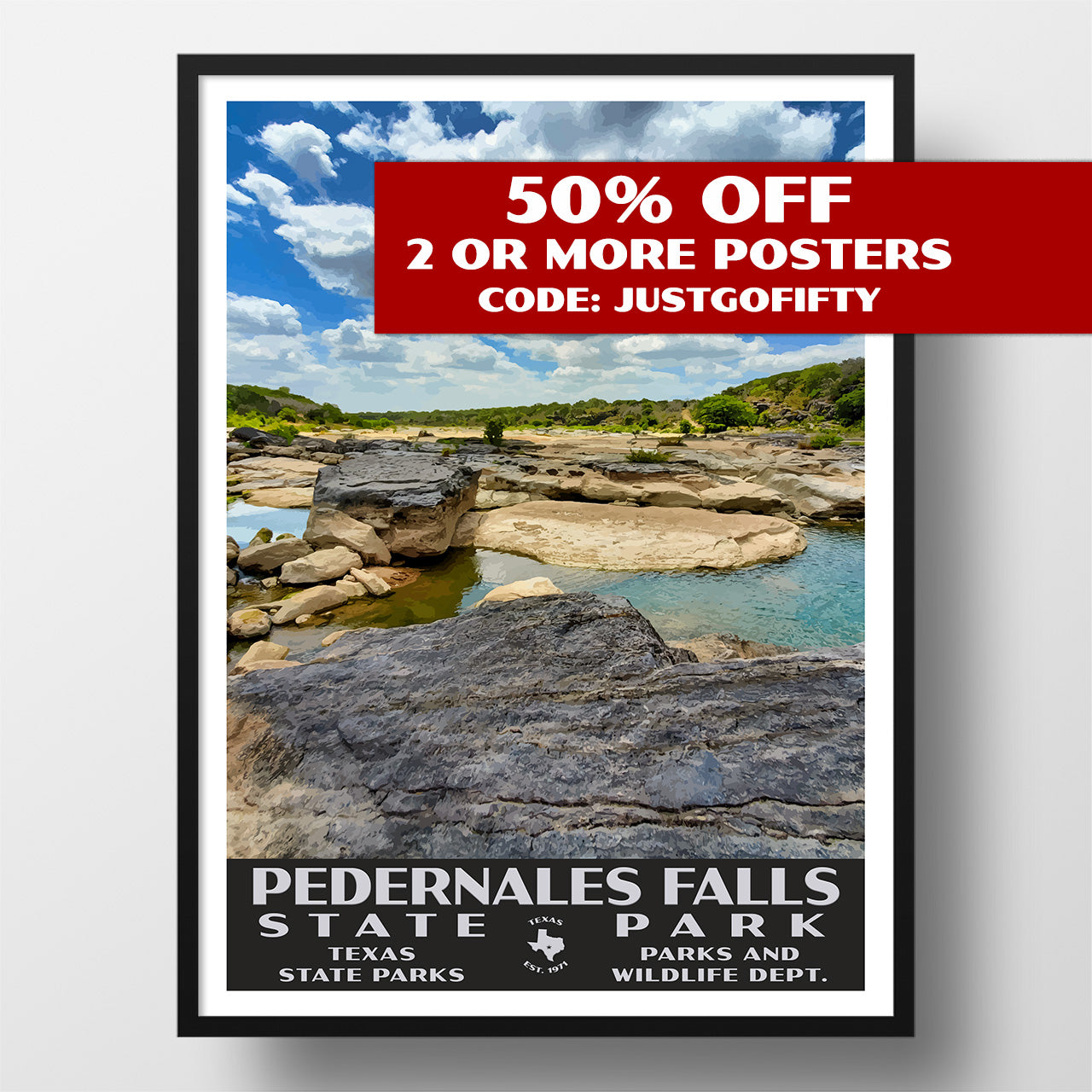 Pedernales Falls State Park poster