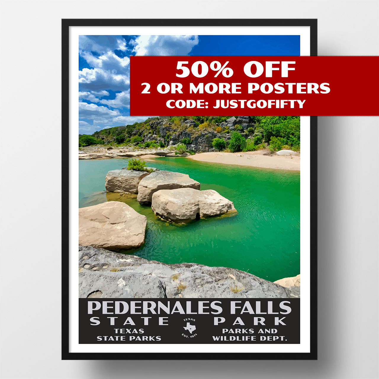 Pedernales Falls State Park poster