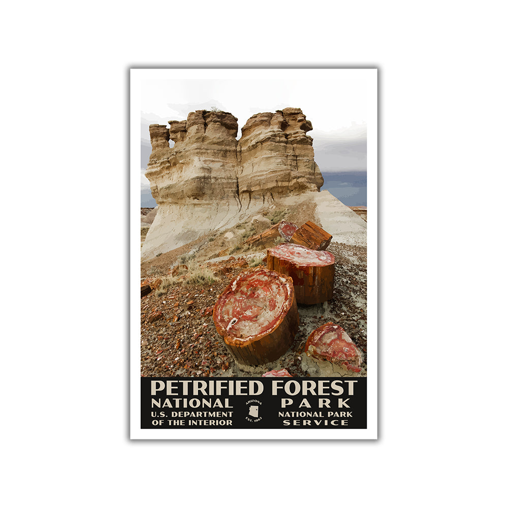 Petrified Forest National Park Poster, WPA Style
