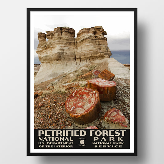 Petrified Forest National Park Poster, WPA Style