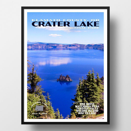 Crater Lake National Park Poster-Crater Lake (Personalized)