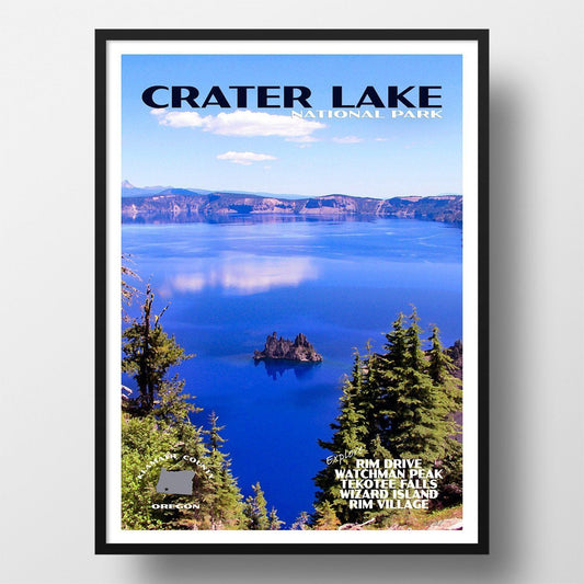 Crater Lake National Park Poster-Crater Lake