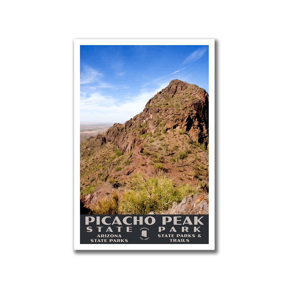 Picacho Peak State Park Poster-WPA (Peak View)
