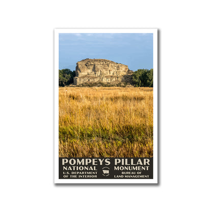 Pompeys Pillar National Monument Poster-WPA (Pillar View)