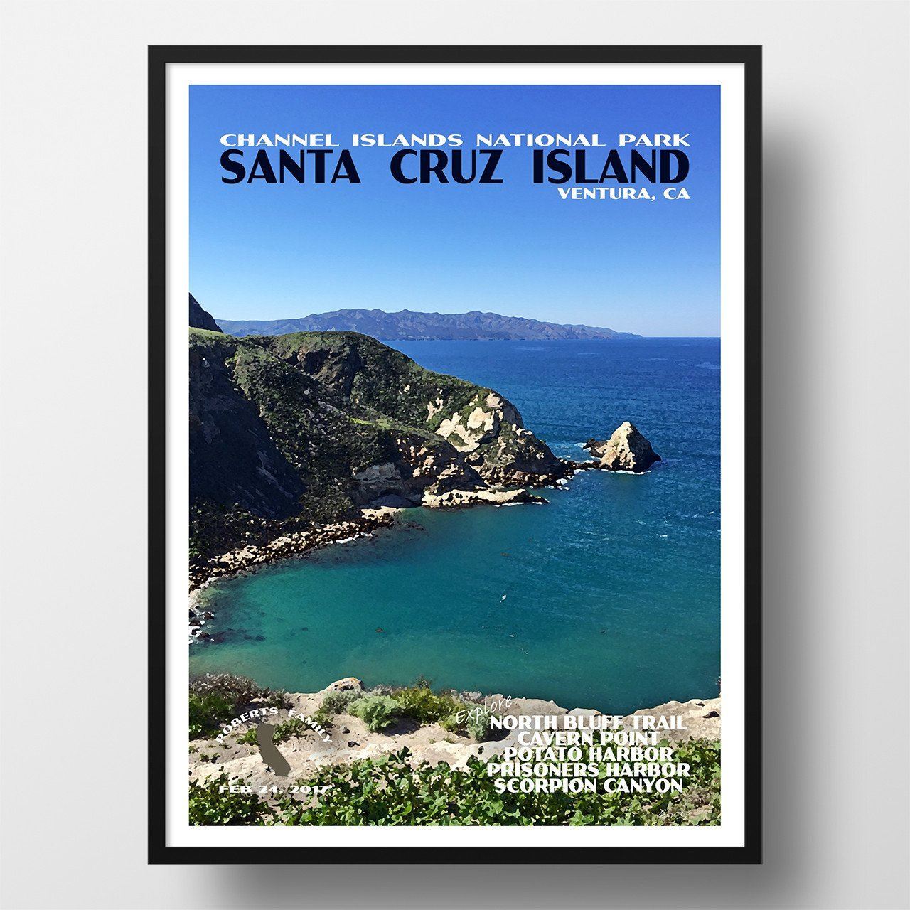 Channel Islands National Park Poster-Potato Harbor (Personalized)
