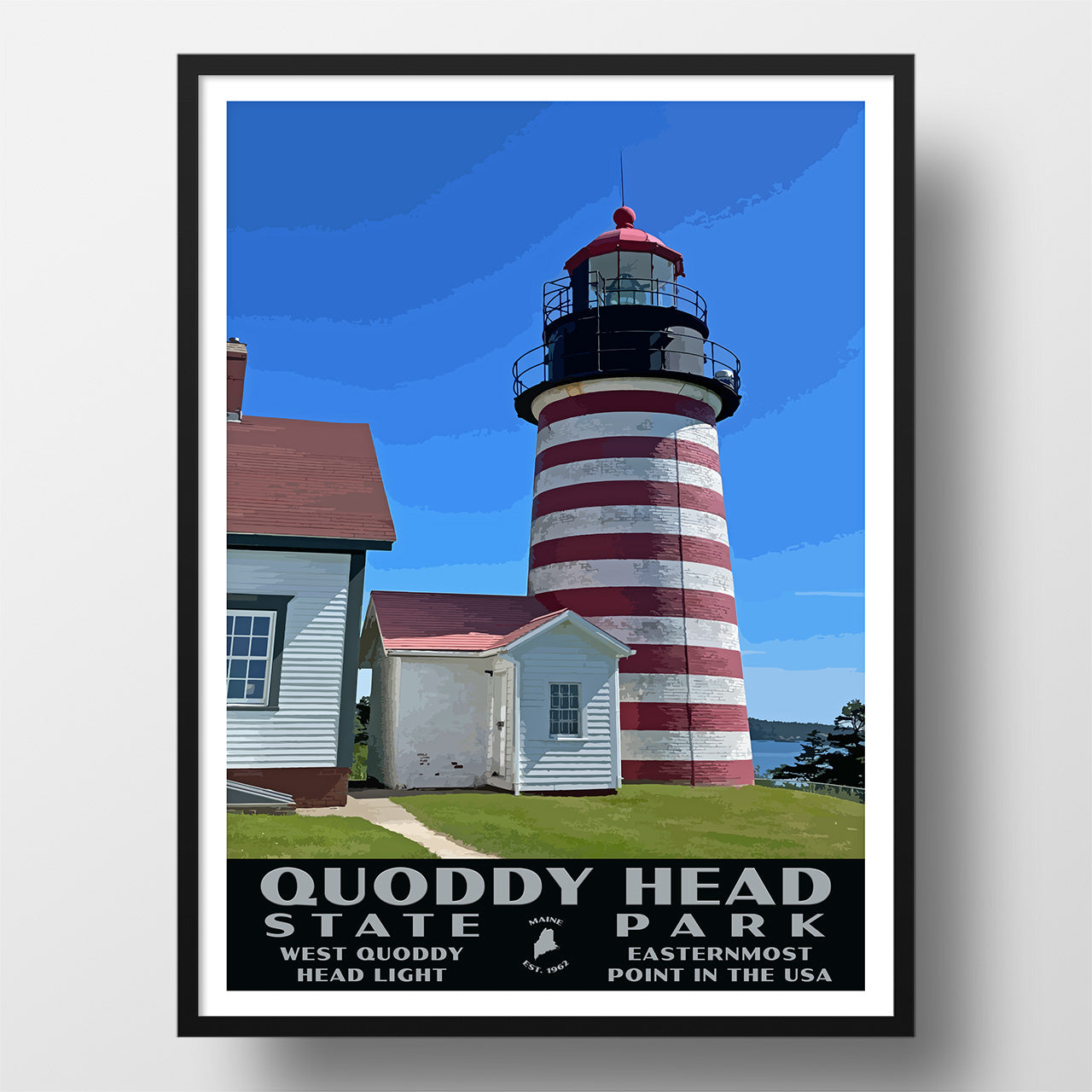 Quoddy Head State Park Poster - WPA (West Quoddy Head Lighthouse)