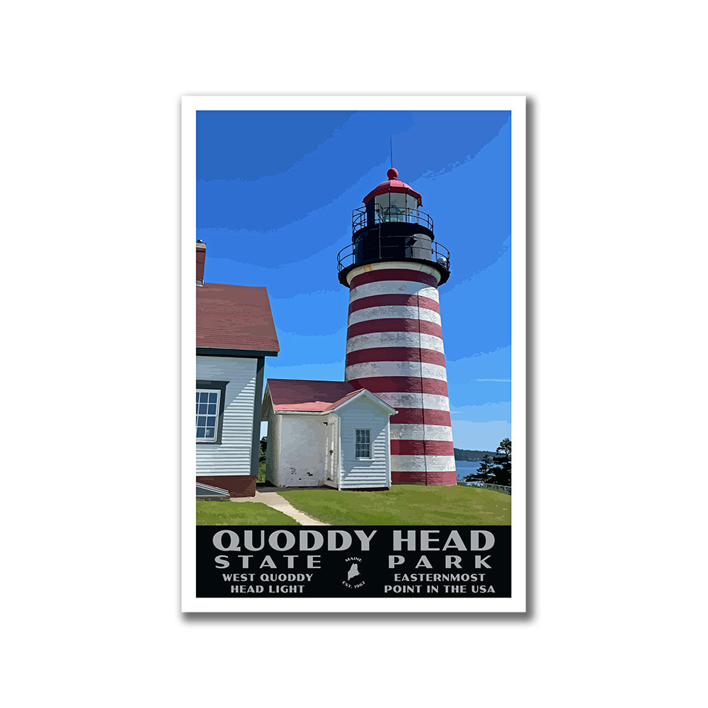 Quoddy Head State Park Poster - WPA (West Quoddy Head Lighthouse)