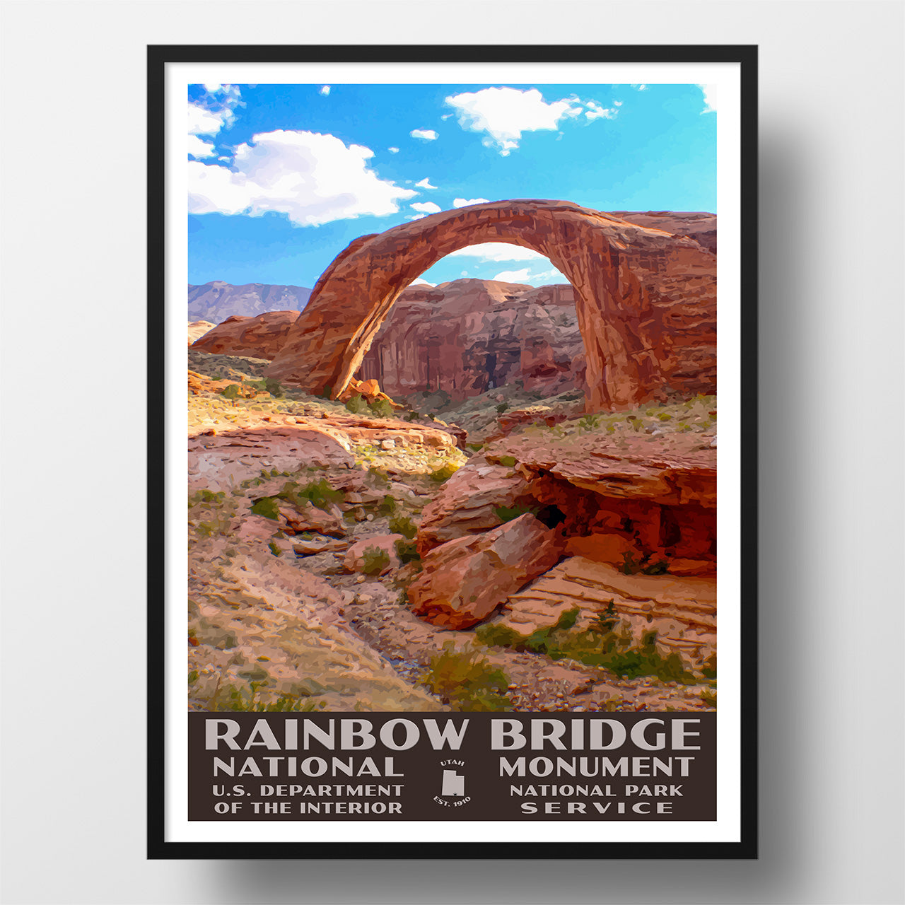 Rainbow Bridge National Monument Poster-WPA (Rainbow Bridge)