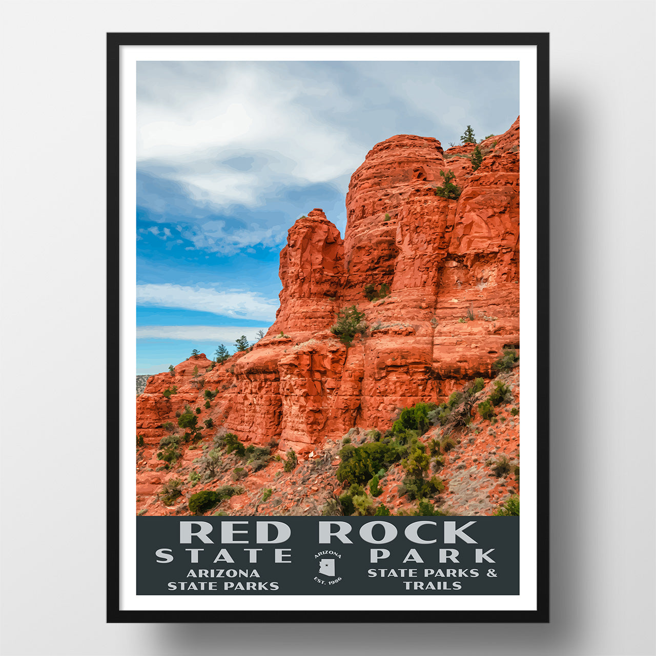 Red Rock State Park Poster-WPA (Peak View) – Just Go Travel Studios