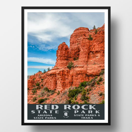 Red Rock State Park Poster-WPA (Peak View)