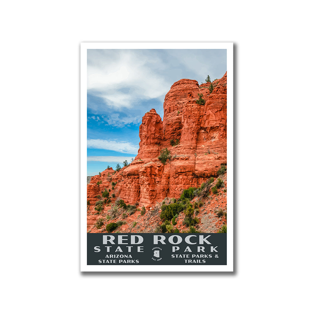 Red Rock State Park Poster-WPA (Peak View) – Just Go Travel Studios