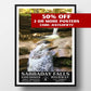 sabbaday falls white mountain national forest poster