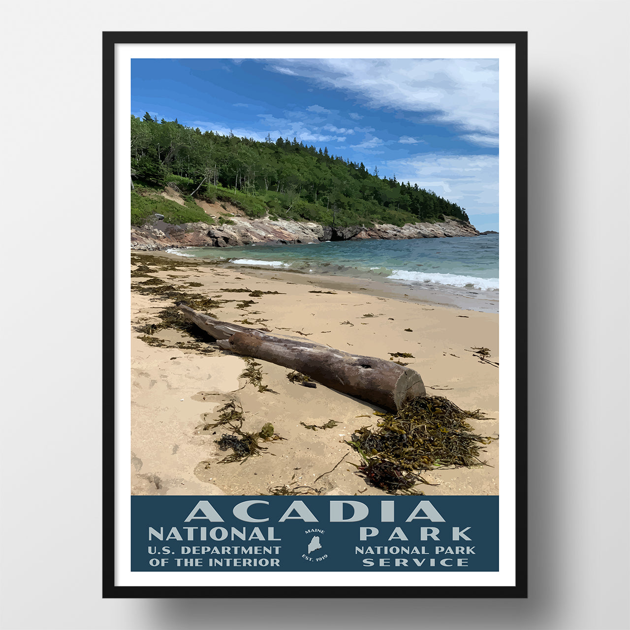 Acadia National Park Poster Sand Beach