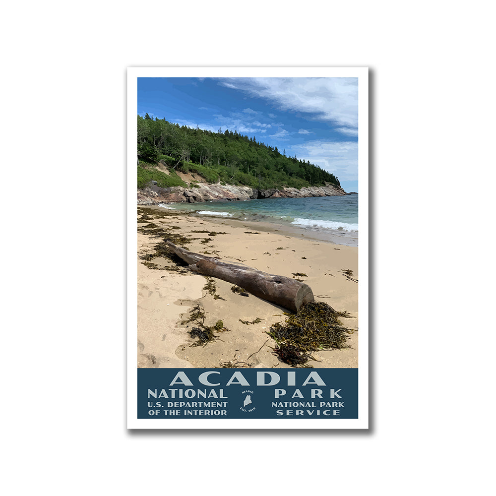 Acadia National Park Poster Sand Beach