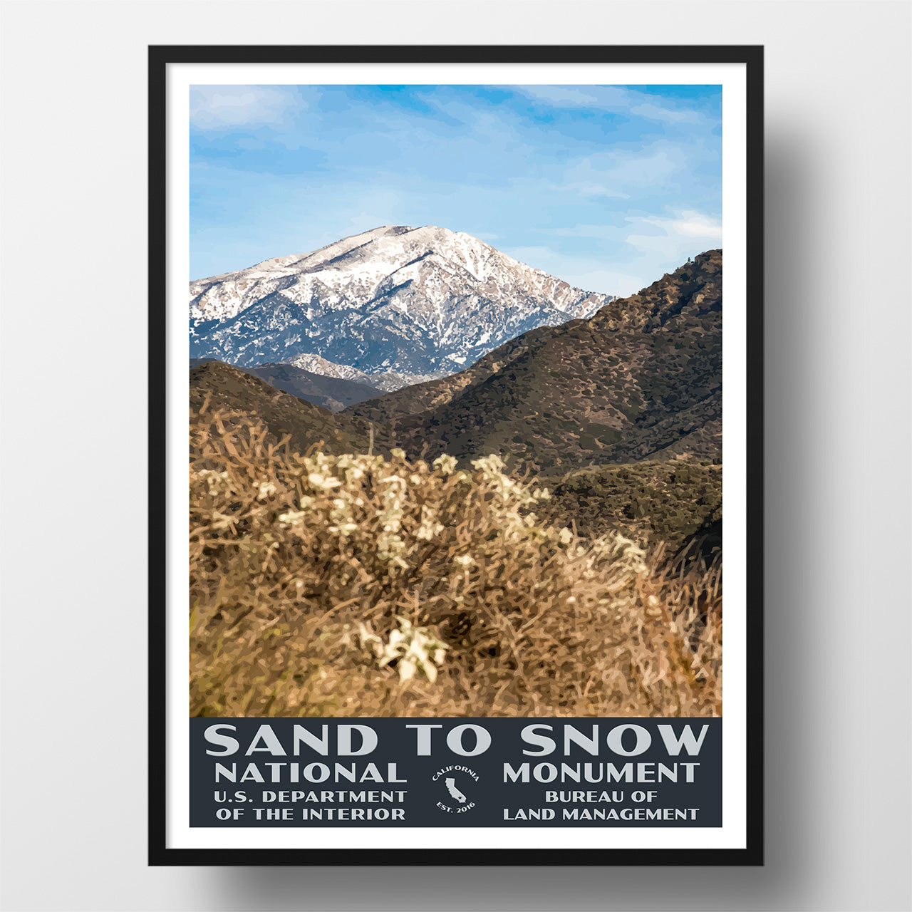 Sand to Snow National Monument Poster-WPA (Sand to Snow)
