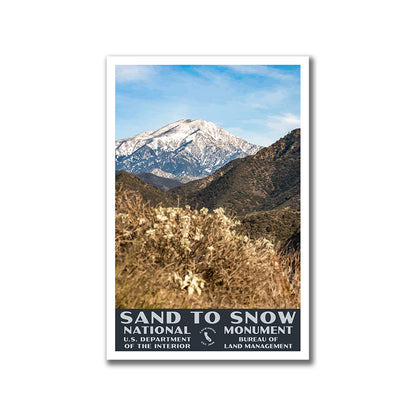 Sand to Snow National Monument Poster-WPA (Sand to Snow)