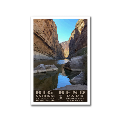 Big Bend National Park Poster Santa Elena Canyon