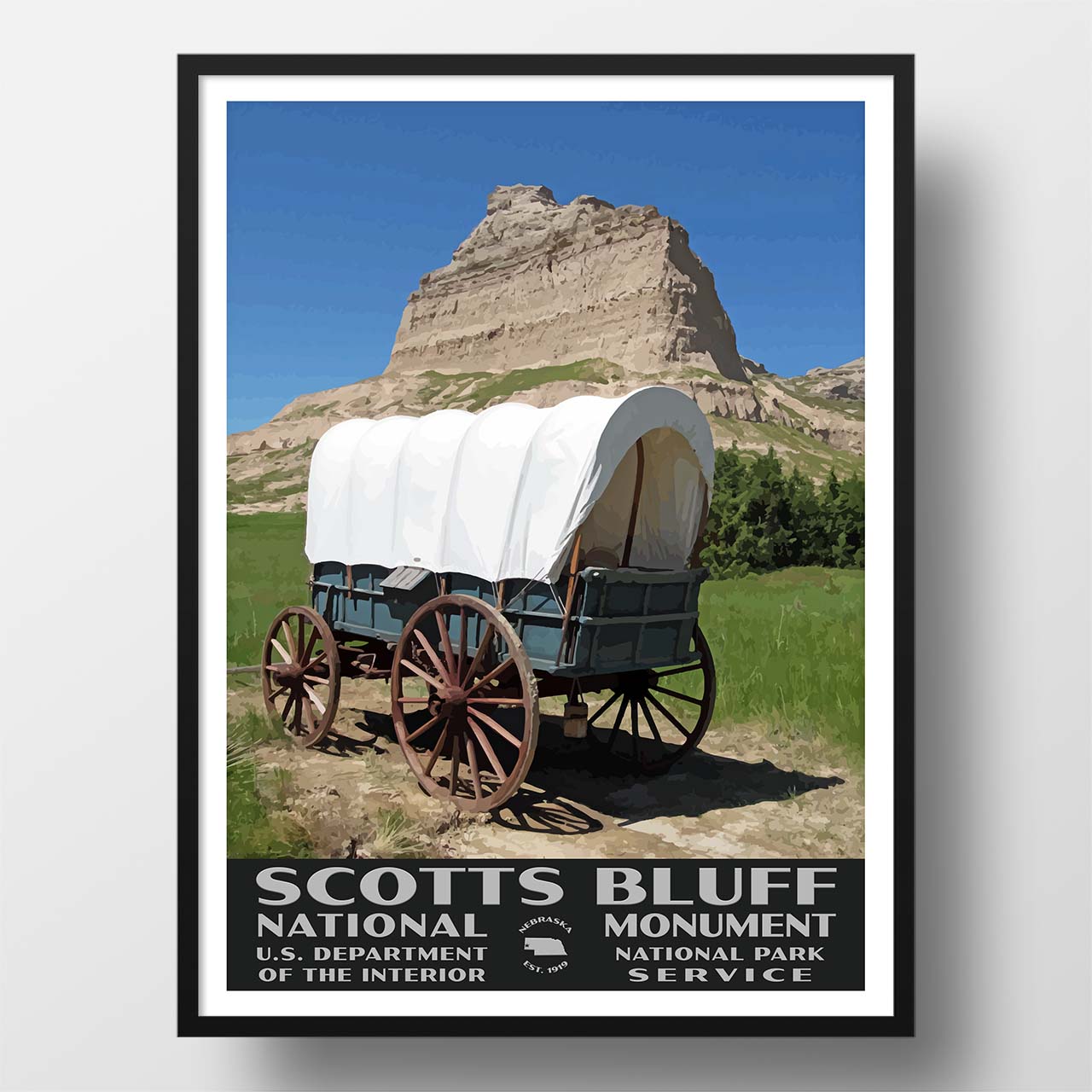 Scotts Bluff National Monument Poster-WPA